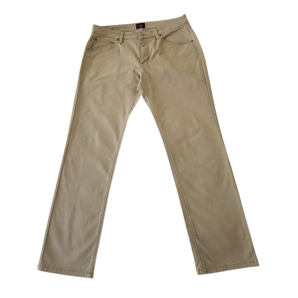 UNTUCKit Don Santiago Tan Relaxed Fit Pants 34x30 Men Chinos Khaki Straight Leg